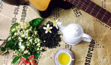 Tao nhã áng hương trà hoa bưởi tháng ba